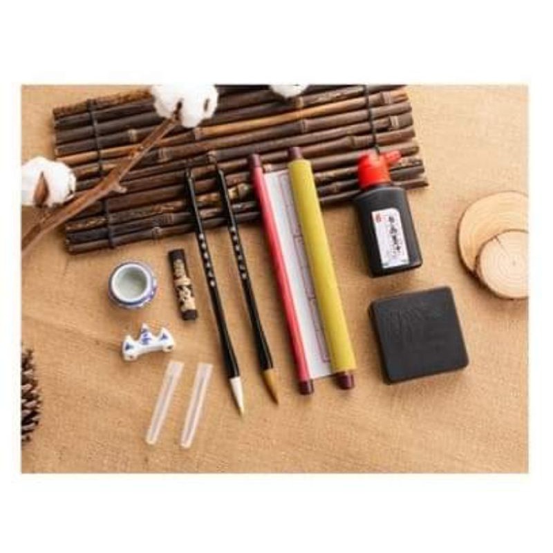 Bộ văn phòng tứ bảo, viết thư pháp